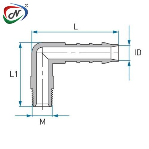 TEFEN 12556646441 Reducing Elbow Hose Connector NESPLTEFEN25
