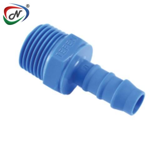 TEFEN 12446845088 BSPT Male Hose Connector | Blue NESPLTEFEN43