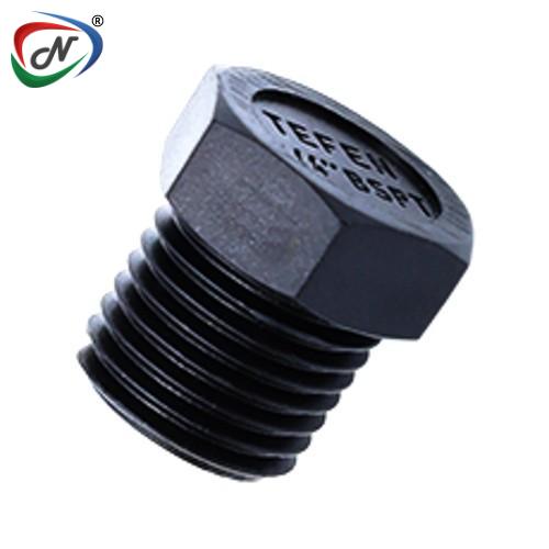 TEFEN 12P12112002 BSPT Hex Threaded Plug Black NESPLTEFEN46