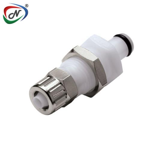 CPC Quick Connect & Disconnect Solutions 14100 1/4 PTF Valved Panel Mount Acetal Coupling Insert (PMCD4004NSF) NSSP004238