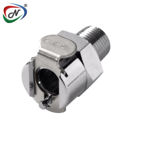 CPC Quick Connect & Disconnect Solutions 15500 1/8 NPT Valved Chrome-plated Brass Coupling Body  (MCD1002 NSF) NSSP004245