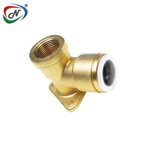 John Guest 22WB  JG Speedfit Brass Back Plate Elbow 22mm × 3/4 NSSP008198
