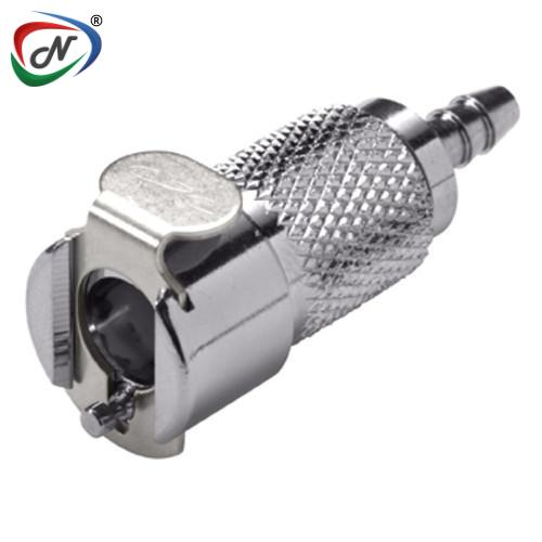 CPC Quick Connect & Disconnect Solutions 17100 1/8 Hose Barb Valved In-Line Chrome-plated Brass Coupling Body (MCD1702 NSF) NSSP004249