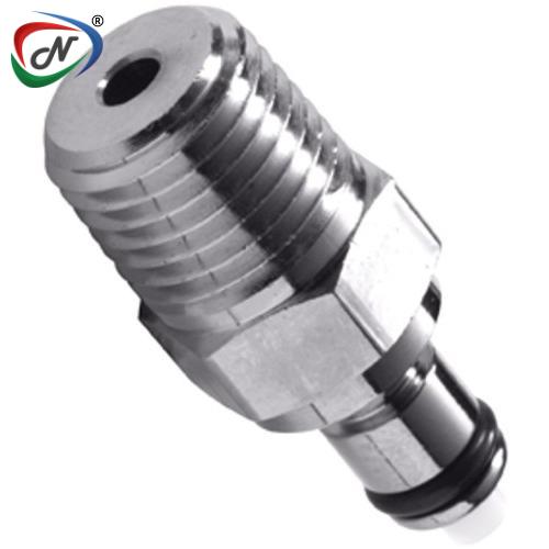 CPC Quick Connect & Disconnect Solutions 18000 1/4 NPT Valved Chrome-plated Brass Coupling Insert  (MCD2404 NSF) NSSP004252