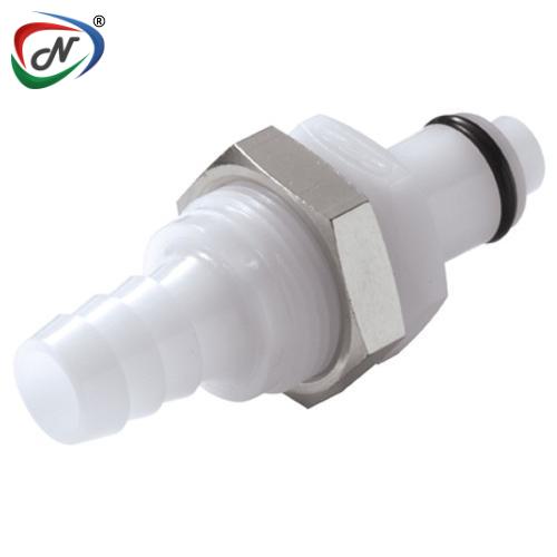 CPC Quick Connect & Disconnect Solutions 20900 3/8 Hose Barb Valved Panel Mount Acetal Coupling Insert (PLCD42006 NSF) NSSP004273