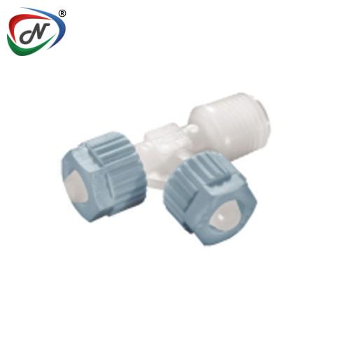 TEFEN 22257208021 NPT Male Barb Block Run T NESPLTEFEN18