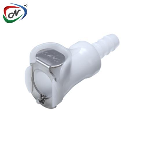 CPC Quick Connect & Disconnect Solutions 22500 1/4 Hose Barb Non-Valved In-Line Acetal Coupling Body (PLC17004 NSF)  NSSP004289