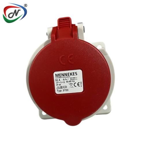 MENNEKES 3153 32A5P 6H400V PANEL MOUNTED RECEPTACLE NSSP007413