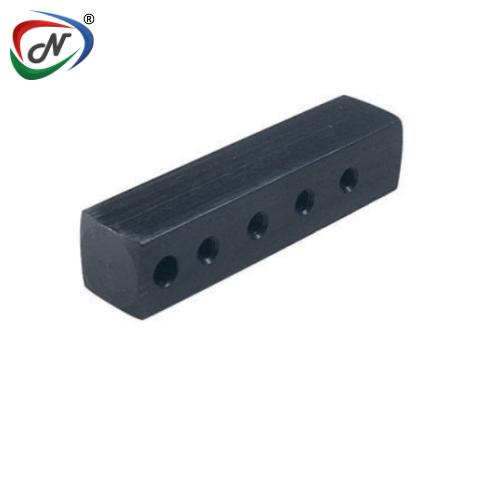 CPC Quick Connect & Disconnect Solutions 32M5 10-32 Threaded 5 Port Anodized Aluminum Manifold NSSP004347