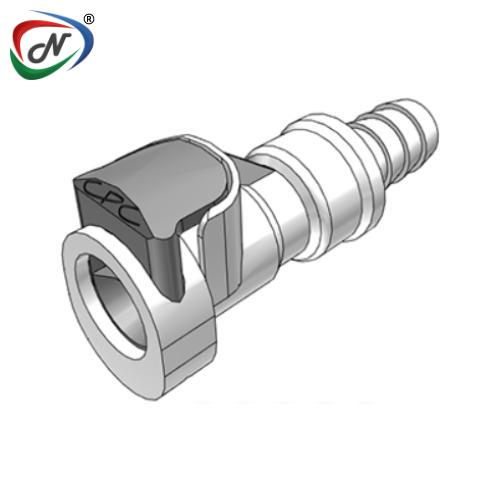 CPC Quick Connect & Disconnect Solutions 42200 3/8 Valved In-Line Acetal (POM) Coupling Body with Shroud (APCD17006SH NSF) NSSP004362