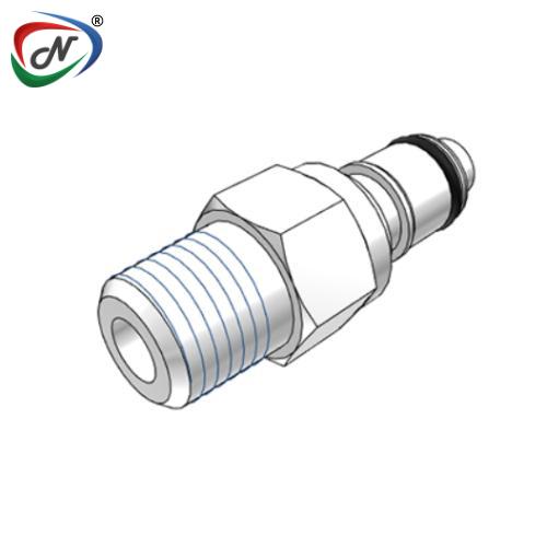 CPC Quick Connect & Disconnect Solutions 42400 1/4 NPT Valved Acetal (POM) Coupling Insert (APCD24004 NSF) NSSP004364