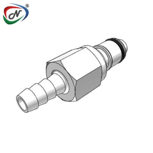 CPC Quick Connect & Disconnect Solutions 42600 1/4 Hose Barb Valved In-Line Acetal (POM) Coupling Insert (APCD22004 NSF) NSSP004366