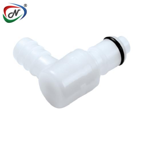 CPC Quick Connect & Disconnect Solutions 42900 3/8 Hose Barb Valved Elbow Acetal (POM) Coupling Insert (APCD23006 NSF) NSSP004368