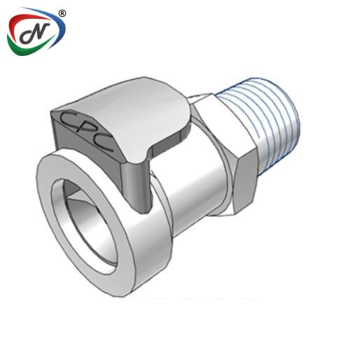 CPC Quick Connect & Disconnect Solutions 45700 3/8 NPT Valved Acetal (POM) Coupling Body (APCD10006 NSF) NSSP004378