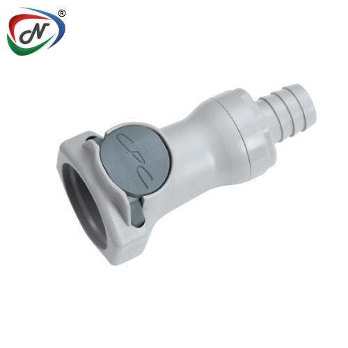 CPC Quick Connect & Disconnect Solutions 61500 1/2 Hose Barb Non-Valved In-Line Polypropylene Coupling Body (HFC17812 NSF) NSSP004405