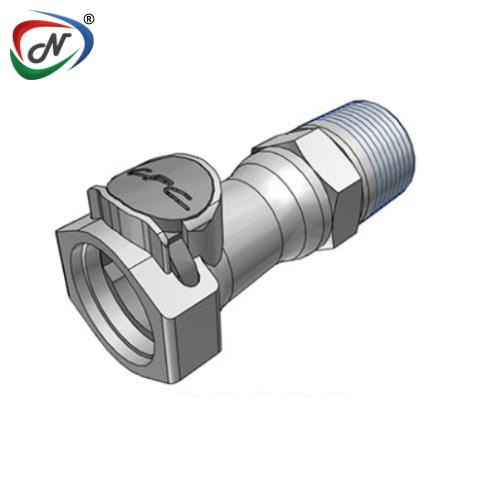 CPC Quick Connect & Disconnect Solutions 61800 3/4 NPT Valved Polypropylene Coupling Body (HFCD101212 NSF) NSSP004406