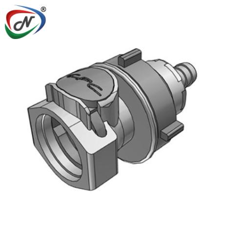 CPC Quick Connect & Disconnect Solutions 62600 3/8 Hose Barb Valved Panel Mount Polypropylene Coupling Body (HFCD16612 NSF) NSSP004412