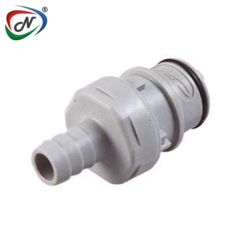 CPC Quick Connect & Disconnect Solutions 62700 3/8 Hose Barb Valved In-Line Polypropylene Coupling Insert (HFCD22612 NSF) NSSP004413