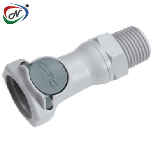 CPC Quick Connect & Disconnect Solutions 62800 1/2 NPT Valved Polypropylene Coupling Body (HFCD10812 NSF) NSSP004414