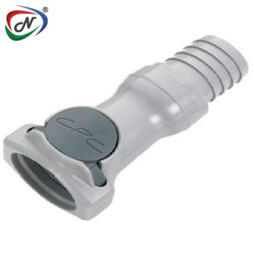CPC Quick Connect & Disconnect Solutions 63700 3/4 Hose Barb Non-Valved In-Line Polypropylene Coupling Body (HFC171212NSF) NSSP004418