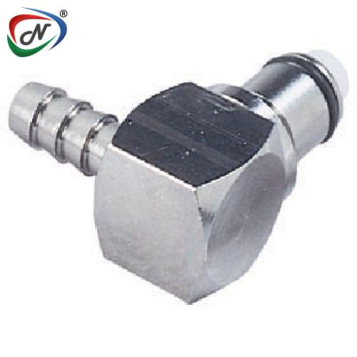 CPC Quick Connect & Disconnect Solutions 70400 1/4 Hose Barb Valved Elbow Chrome-plated Brass Coupling Insert (LCD23004 NSF) NSSP004432