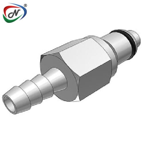 CPC Quick Connect & Disconnect Solutions 70500 1/4 Hose Barb Valved In-Line Chrome-plated Brass Coupling Insert (LCD22004 NSF) NSSP004433