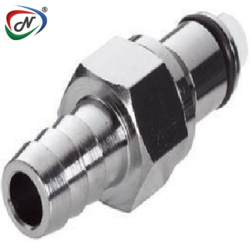 CPC Quick Connect & Disconnect Solutions 70900 3/8 Hose Barb Valved In-Line Chrome-plated Brass Coupling Insert (LCD22006 NSF) NSSP004435