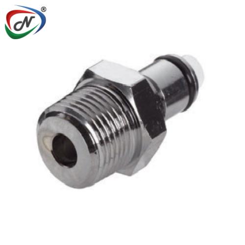 CPC Quick Connect & Disconnect Solutions 72300 3/8 NPT Valved Chrome-plated Brass Coupling Insert (LCD24006 NSF) NSSP004394