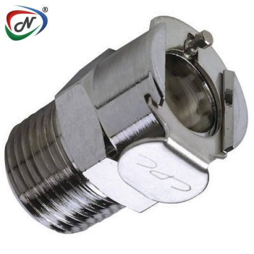 CPC Quick Connect & Disconnect Solutions 75000 3/8 NPT Valved Chrome-plated Brass  Coupling Body  (LCD10006 NSF) NSSP004477