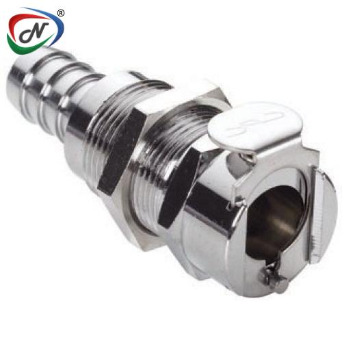 CPC Quick Connect & Disconnect Solutions 75700 3/8 HB Non-Valved Panel Mount Chrome plated Brass Cplng Body (LC16006 NSF) NSSP004480