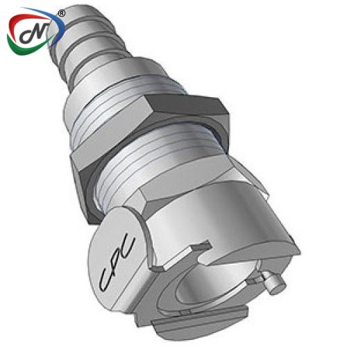 CPC Quick Connect & Disconnect Solutions 75800 3/8 HB Valved Panel Mount Chrome-plated  Brass Coupling Body  (LCD16006 NSF) NSSP004481