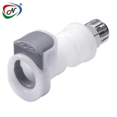 CPC Quick Connect & Disconnect Solutions 9204300 1/4 PTF Non-Valved In-Line Acetal (POM) Coupling Body (APC13004 NSF) NSSP004514