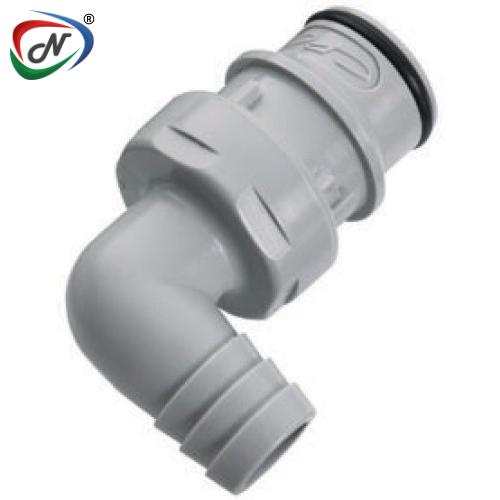 CPC Quick Connect & Disconnect Solutions 9366400 1/2 Hose Barb Valved Elbow Polypropylene Coupling Insert (HFCD23812 NSF) NSSP004518