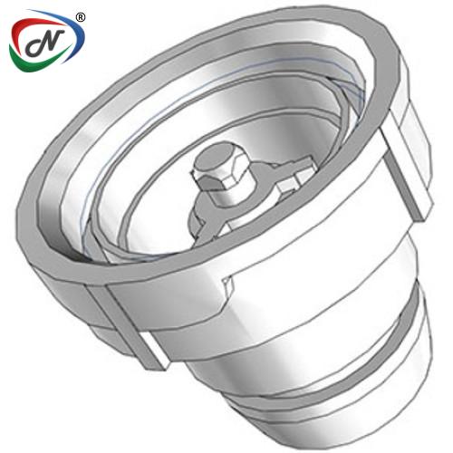 CPC Quick Connect & Disconnect Solutions 97401 38mm Valved Dispensing Acetal Cap with FDA EPDM O-Ring (UDC) NSSP004534