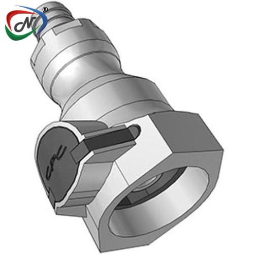 CPC Quick Connect & Disconnect Solutions 97600 1/2 HB Valved Polypropylene Molded Grey Coupling Body FDA Buna O-Ring (UDC) NSSP004535