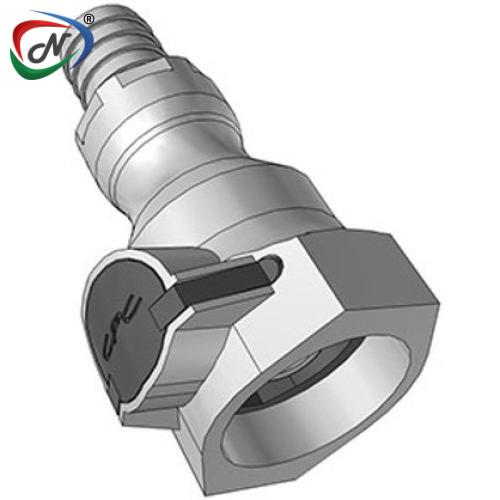 CPC Quick Connect & Disconnect Solutions 97900 5/8 HB Valved Polypropylene Molded Grey Coupling Body FDA Buna O-Ring (UDC) NSSP004538