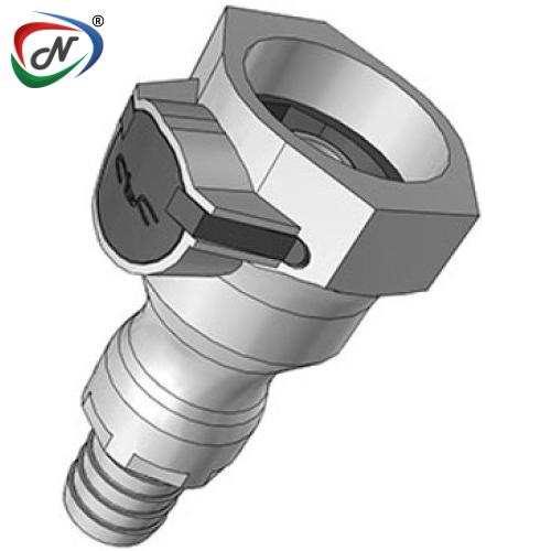 CPC Quick Connect & Disconnect Solutions 98600 3/4 HB Valved Polypropylene Molded Grey Coupling Body FDA Buna O-Ring (UDC) NSSP004541