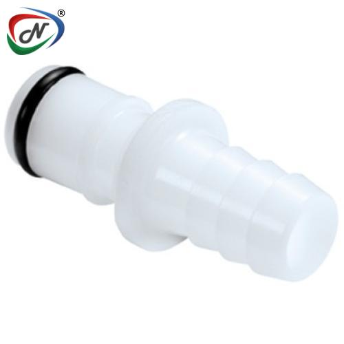 CPC Quick Connect & Disconnect Solutions APC23006V 3/8 Hose Barb Non-Valved Elbow Acetal (POM) Coupling Insert FKM Seal NSSP004609
