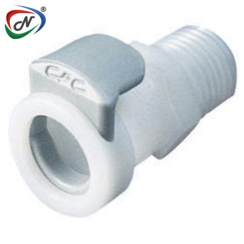 CPC Quick Connect & Disconnect Solutions APCD10004 1/4 MNPT Valved  Acetal (POM) Coupling Body  NSSP004616