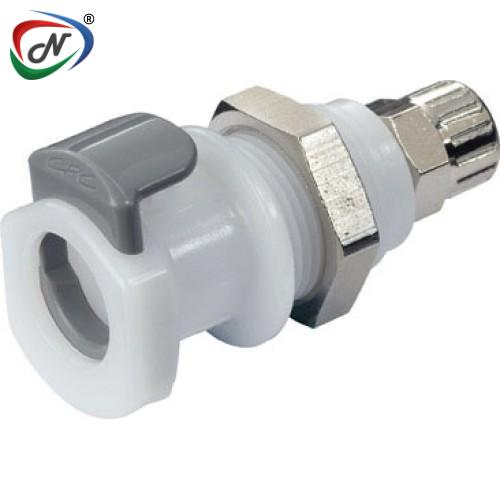 CPC Quick Connect & Disconnect Solutions APCD12004 1/4 PTF Valved Panel Mount  Acetal  (POM) Coupling Body  NSSP004621