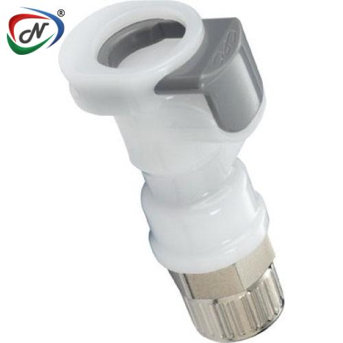 CPC Quick Connect & Disconnect Solutions APCD13006SH 3/8 PTF Valved       In-Line  Acetal (POM) Coupling Body with Shroud NSSP004624