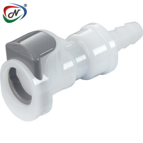 CPC Quick Connect & Disconnect Solutions  APCD17004SH 1/4 Valved In-Line  Acetal (POM) Coupling Body with Shroud NSSP004635