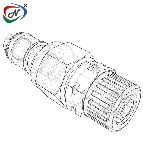 CPC Quick Connect & Disconnect Solutions APCD20006 3/8 PTF Valved In-Line Acetal (POM) Coupling Insert NSSP004641