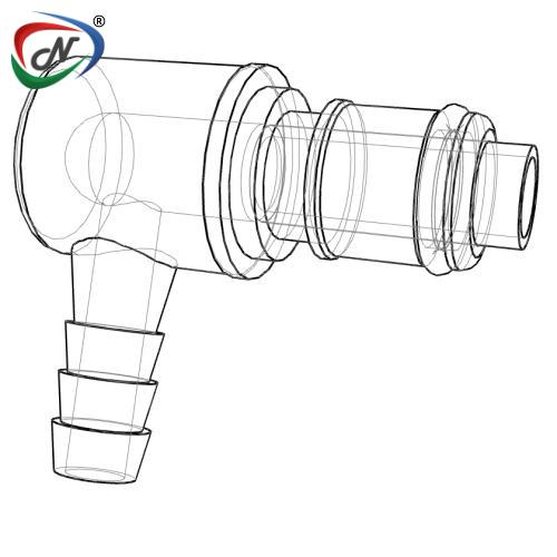 CPC Quick Connect & Disconnect Solutions APCD23004 1/4 Hose Barb Valved Elbow Acetal (POM) Coupling Insert NSSP004650