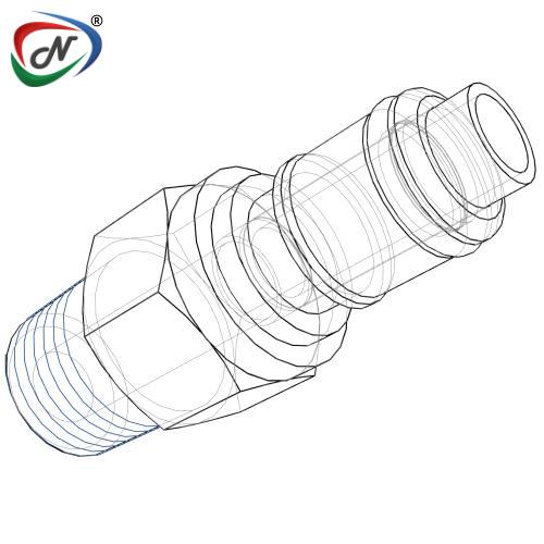 CPC Quick Connect & Disconnect Solutions APCD24006BSPT 3/8 BSPT Valved Acetal (POM) Coupling Insert NSSP004664