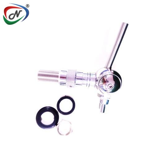 Nespl BALL TAP -FREE FLOW 1/2'' THREADS Stainless steel, With Compensator NO Handle NSSP003419