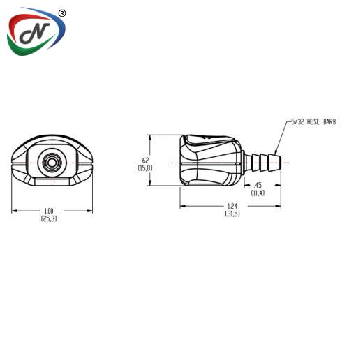 CPC Quick Connect & Disconnect Solutions BCF597 5/32 NSSP004674