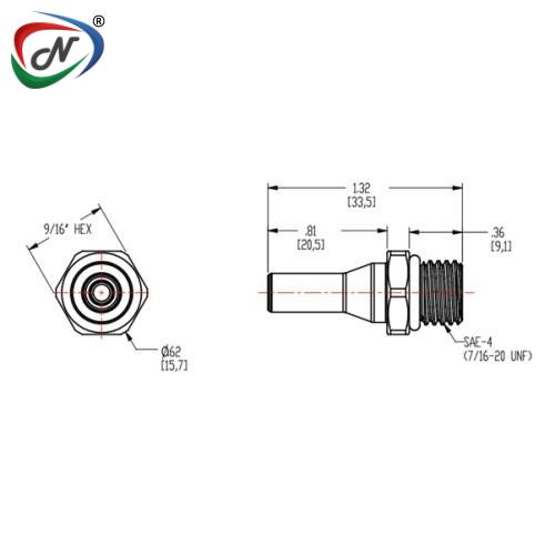 CPC Quick Connect & Disconnect Solutions BLQ2D4604 1/4 SAE Valved Insert NSSP004687