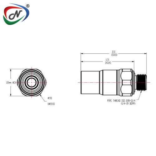 CPC Quick Connect & Disconnect Solutions BLQ4D31004 G 1/4 Valved Body NSSP004691
