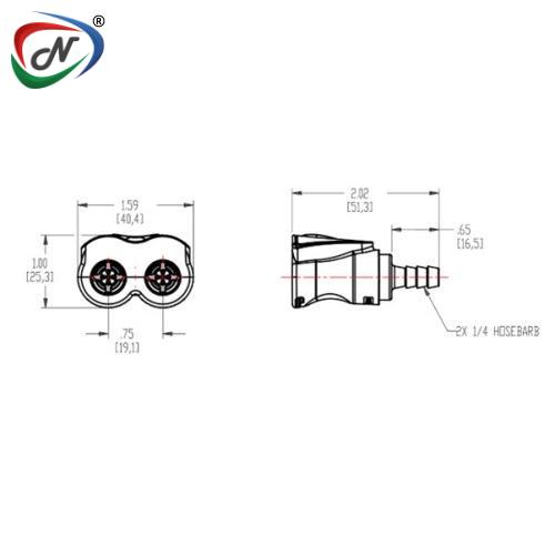 CPC Quick Connect & Disconnect Solutions DTLD17004MBLK 1/4 NSSP005011